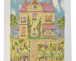 Signed Tom Conrad Wood “Flying High" Lithograph