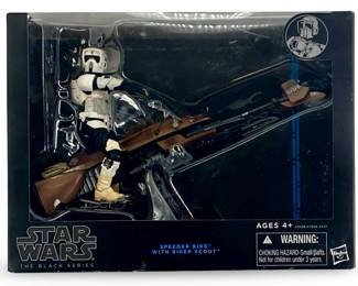 Star Wars Black Series Speeder Bike & Biker Scout