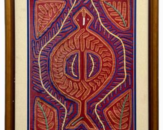 Vintage Hand-Made Kuna Mola Textile Art