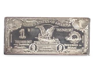 1oz Silver Certificate Dollar Reserve Mint Buillon