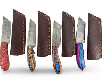 4pc Handcrafted Damascus Steel Knives