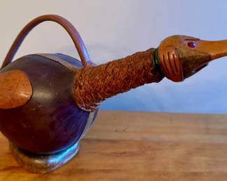 Leather Duck Decanter (Made in Italy)