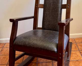 Mission Style Rocking Chair