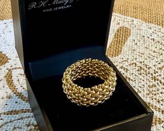 14K Mesh Ring