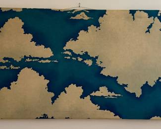 Marimekko, 1980s Material on Wooden Frame