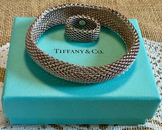 Tiffany & Co. Mesh Ring & Bracelet