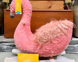 Soft Landing Pink Swan Rocker
