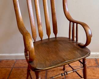 Vintage Pressback Oak Chair