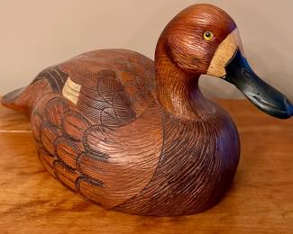 Carved Scaup Hen, Signed 