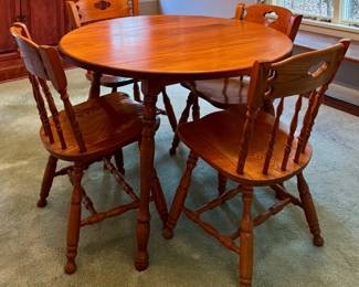 S. Bent & Bros. Table & 4 Chairs
