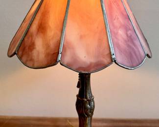 Slag Glass Lamp