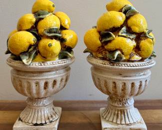 Italian Ceramic Lemon Toparies