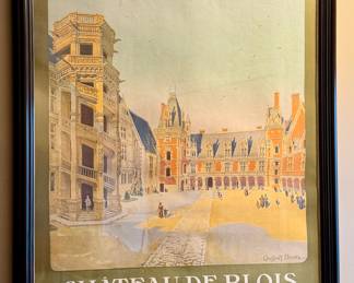 Framed Chateau De Blois Poster