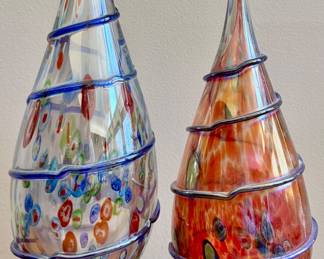 Decorative Art Glass Finials