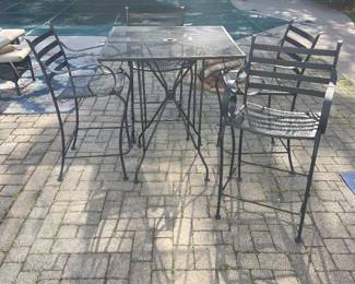 Hi top patio set