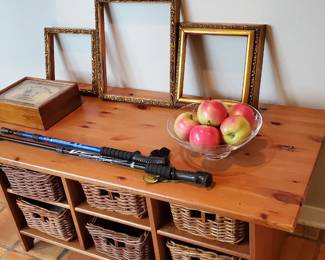 Storage Table with Baskets