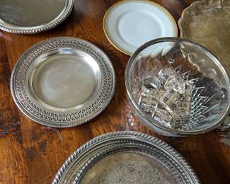 variety of sterling silver and silverplate