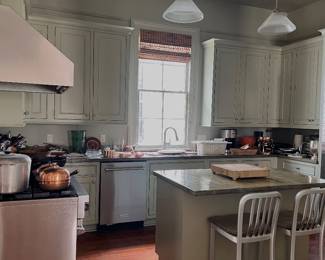 fully stocked kitchen- all cabinets are full. cookware, serveware, bareware, dishware, etc. etc.