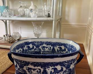 large vintage footbath 