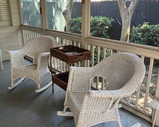 wicker and rattan porch furniture