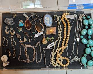 All sterling silver ( ask cashier)