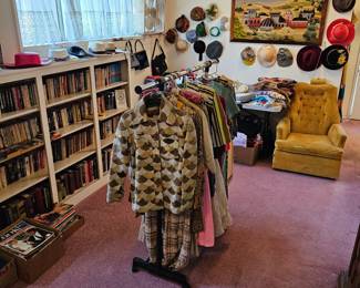 Loads of vintage women's & children's clothes, purses, hats & access. from the 1940's thru the 1970's.