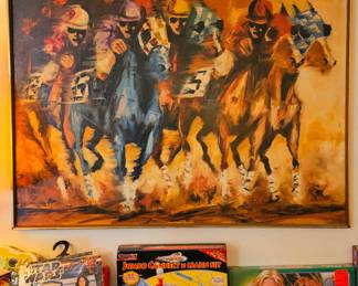 Original vintage oil painting on canvas by California Impressionist F.E. Weigel.