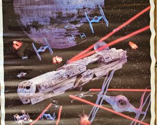 Vintage Star Wars posters, never unrolled, hung or displayed.