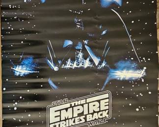Vintage Star Wars posters, never unrolled, hung or displayed.