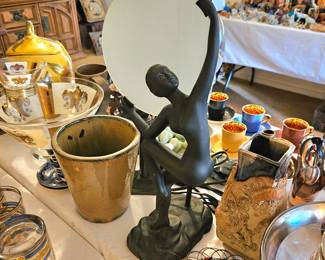 Vintage glassware, china, crystal & pottery of all sorts by numerous makers.
