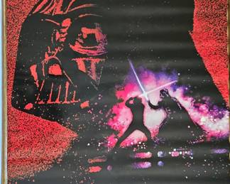Vintage Star Wars posters, never unrolled, hung or displayed.