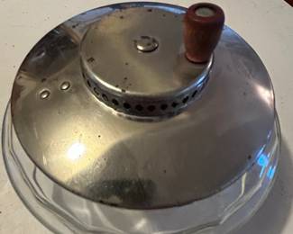 Glass Butter Churn with Metal Lid