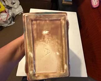 Art Nouveau Ceramic Vase with Floral Motif second image