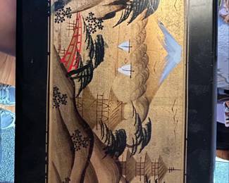 Vintage Japanese Lacquerware Musical Jewelry Box