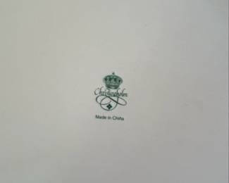 Christinholm Porcelain Rose Pattern Quiche or Tart Plate second image