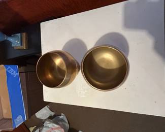 Vintage Brass Compote Bowls Set of  second image