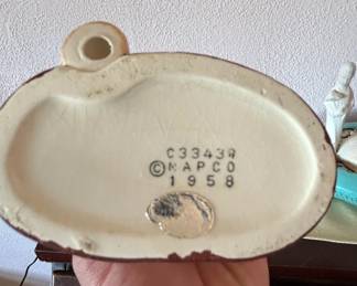 Mapco Lady with Hat Ceramic Head Vase third image