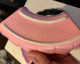 Classica Originale Fan Divided Serving Platter  Pink and Black fourth image