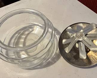 Glass Butter Churn with Metal Lid third image