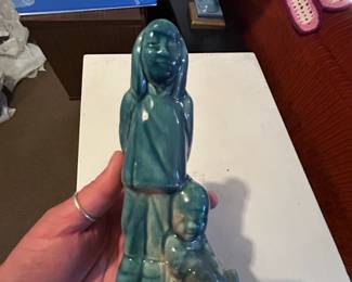 Art Deco Style Ceramic Figurine of Mother and Child