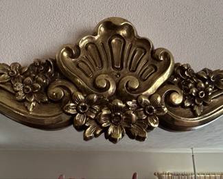 Ornate Giltwood Mirror with Floral and Scrollwork Motifs second image