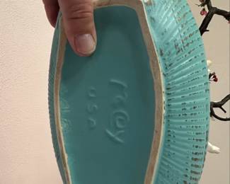 McCoy Aztec Planter with Cherry Blossoms second image