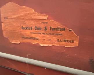 Rockford Chair  Furniture Co. Display Cabinet fourth image