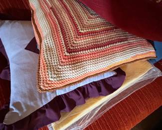 Vintage Orange Corduroy Sofa fourth image