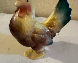 Ceramic Rooster Figurine
