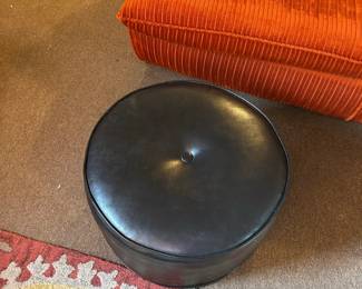 MidCentury Modern Round Ottoman