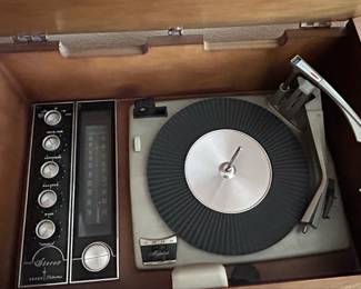 Sears Silvertone Stereo Console with Turntable and AM or FM Radio third image