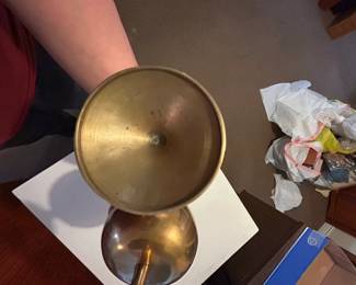 Vintage Brass Compote Bowls Set of  third image