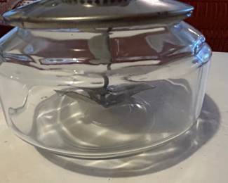 Glass Butter Churn with Metal Lid second image