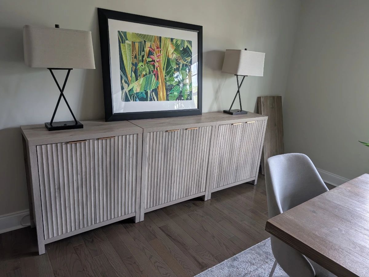 Item # 101. Three pc. Buffet EACH piece measures 30.5"W x 15.5"D x 33"T $150 each section